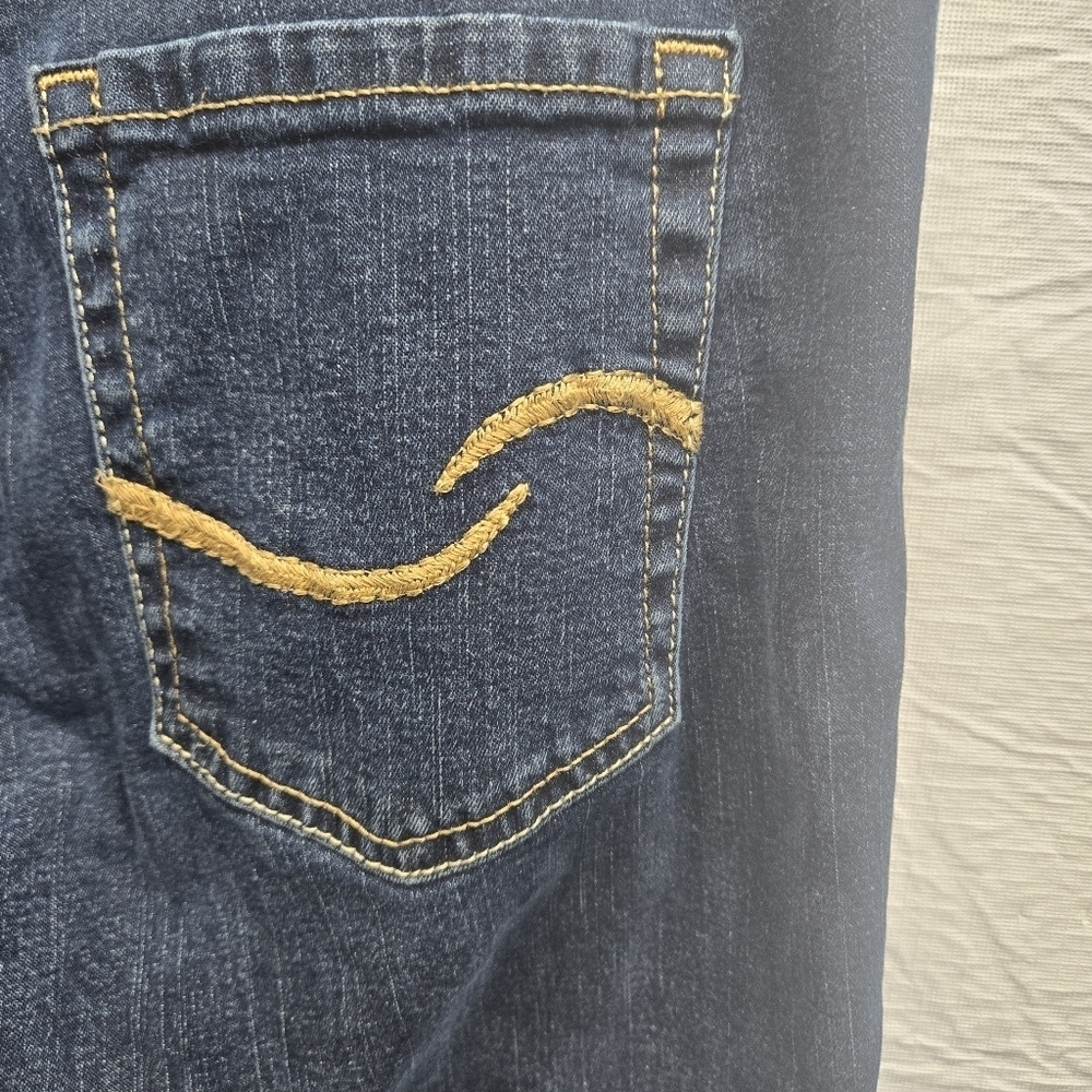 Levi Strauss Signature Straight Leg Jean Womens 6M Mid‎ Rise Stretch Denim Dark - Picture 11 of 11